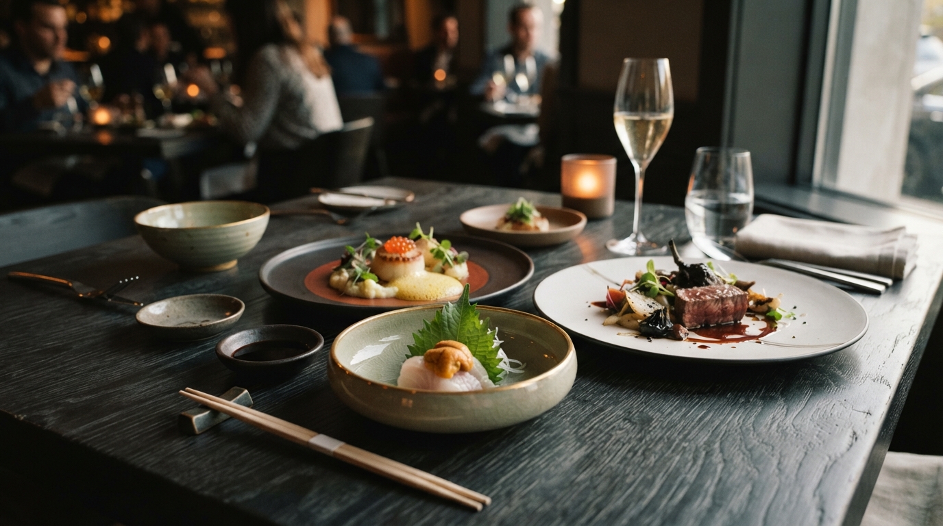 Editorial illustration for From Kaiseki to the Menu Dégustation: How the Tasting Menu Evolved