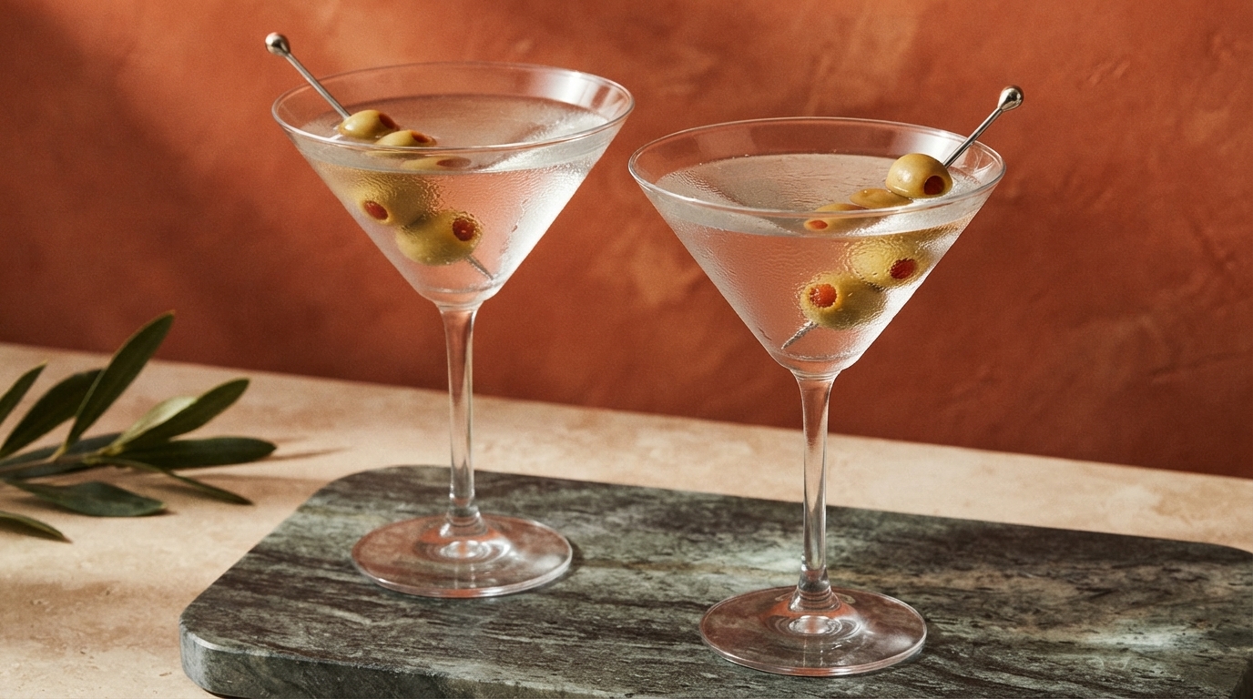 Editorial illustration for The Reverse Martini: How to Make Julia Child's Favorite Cocktail